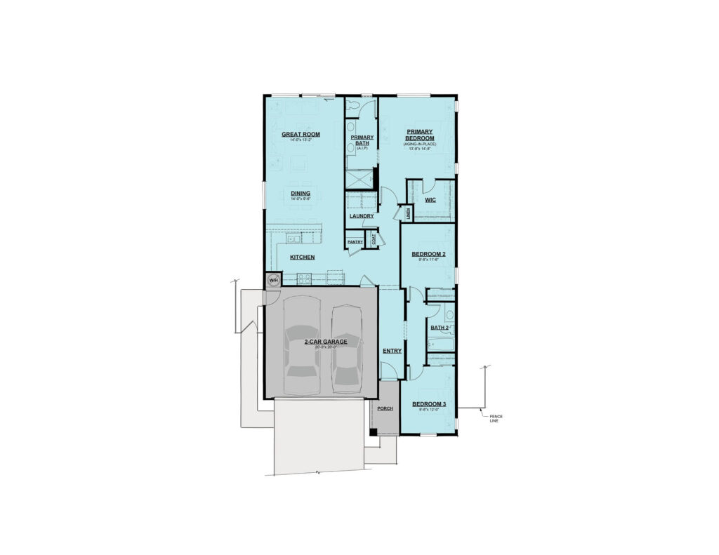 Creekbed Floorplans Plan 1
