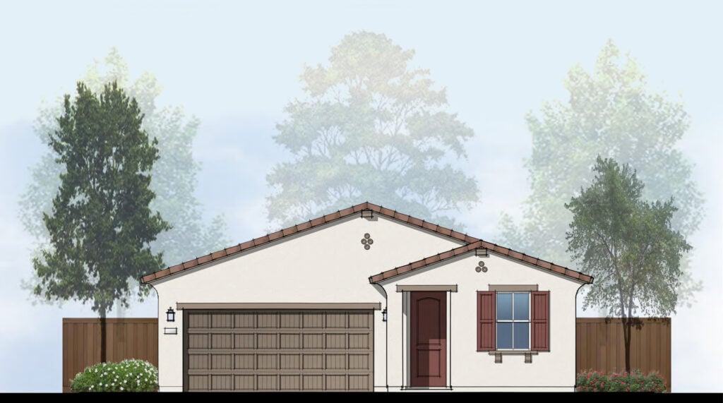 Plan 1 - Elevation A Spanish