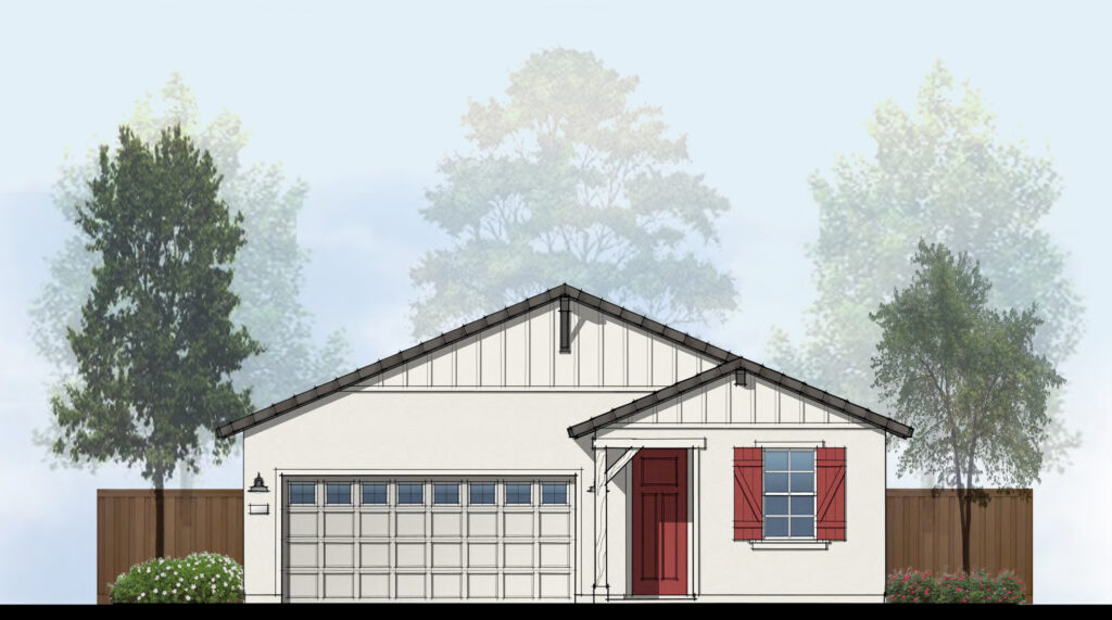 Plan 1 - Elevation B Farmhouse
