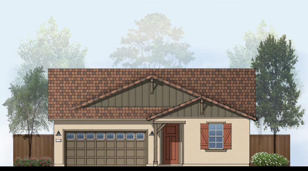 Plan 2 - Elevation B Farmhouse