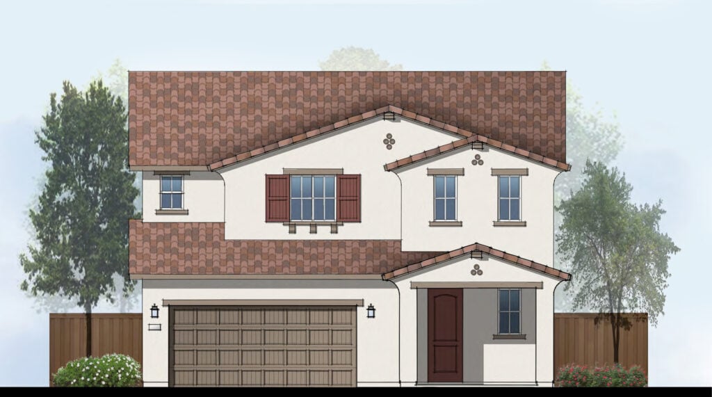Plan 4 - Elevation A Spanish