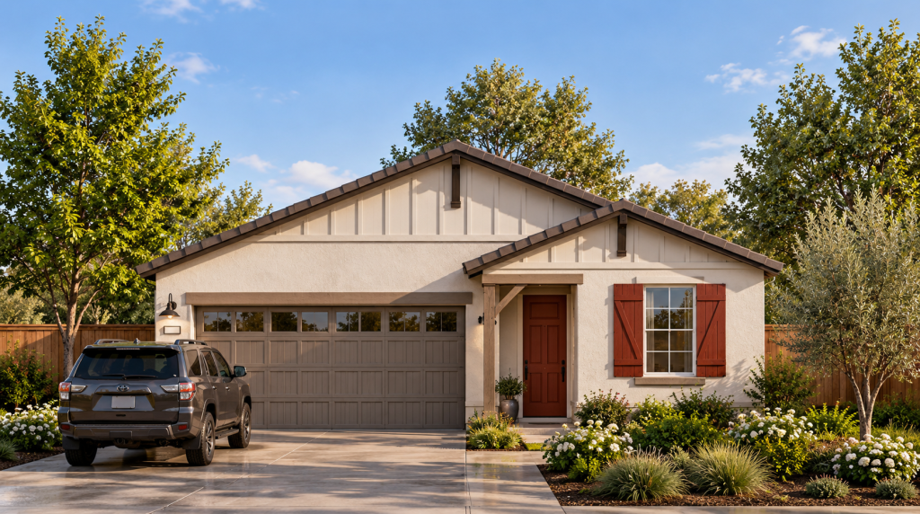 Plan1B-Modern Farmhouse with Charcoal SUV