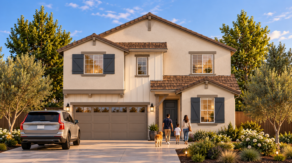 Plan3B-Golden-Hour Family Arrival Home